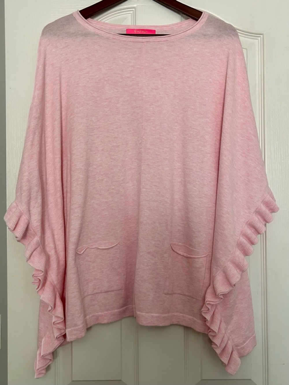 Light Pink Ruffle Sleeve Lune Coolmax Sweater